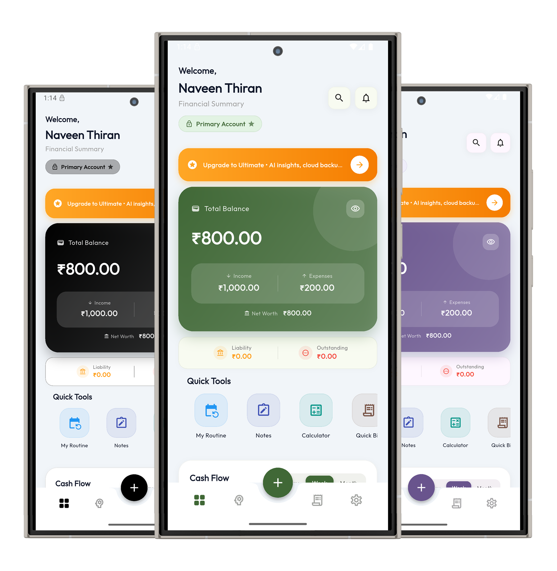 NPlanner App Interface